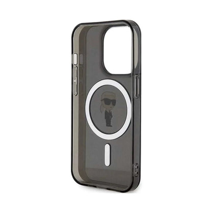 Karl Lagerfeld IML Ikonik MagSafe Hardcase KLHMP14LHFCKNOK, Schwarz - iPhone 14 Pro