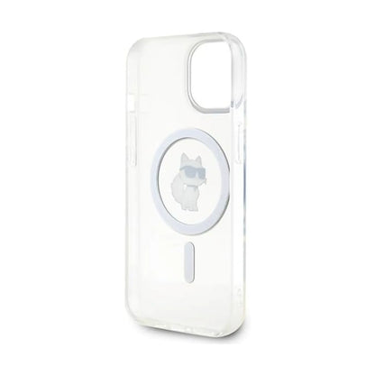 Karl Lagerfeld Hülle IML MagSafe Choupette Sitzend Transparent – iPhone 15