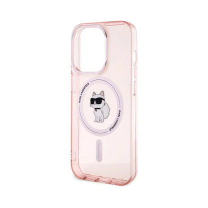 Karl Lagerfeld IML Choupette MagSafe Case, Pink - iPhone 15 Pro