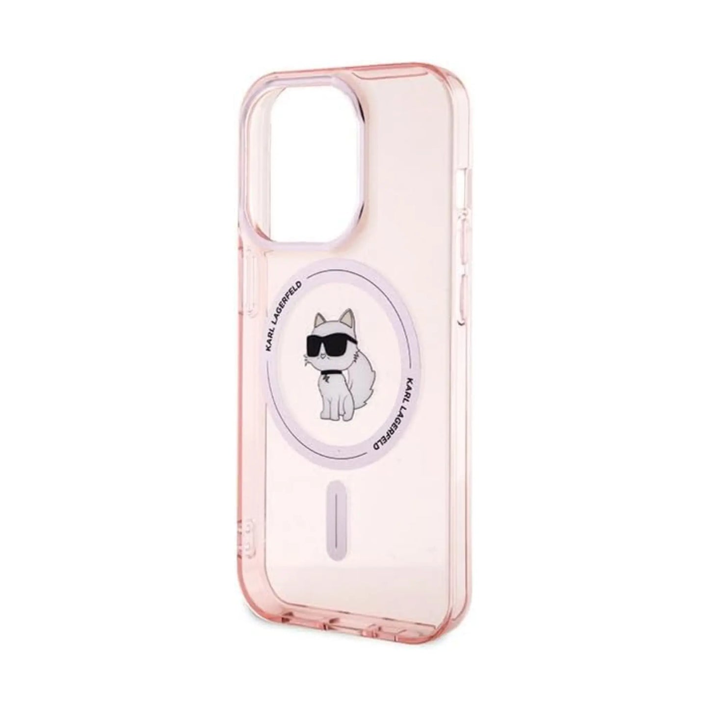 Karl Lagerfeld IML Choupette MagSafe Case, Pink - iPhone 15 Pro Max