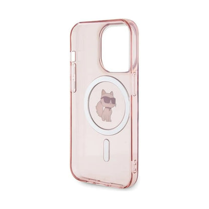 Karl Lagerfeld IML Choupette MagSafe Case, Pink - iPhone 15 Pro Max