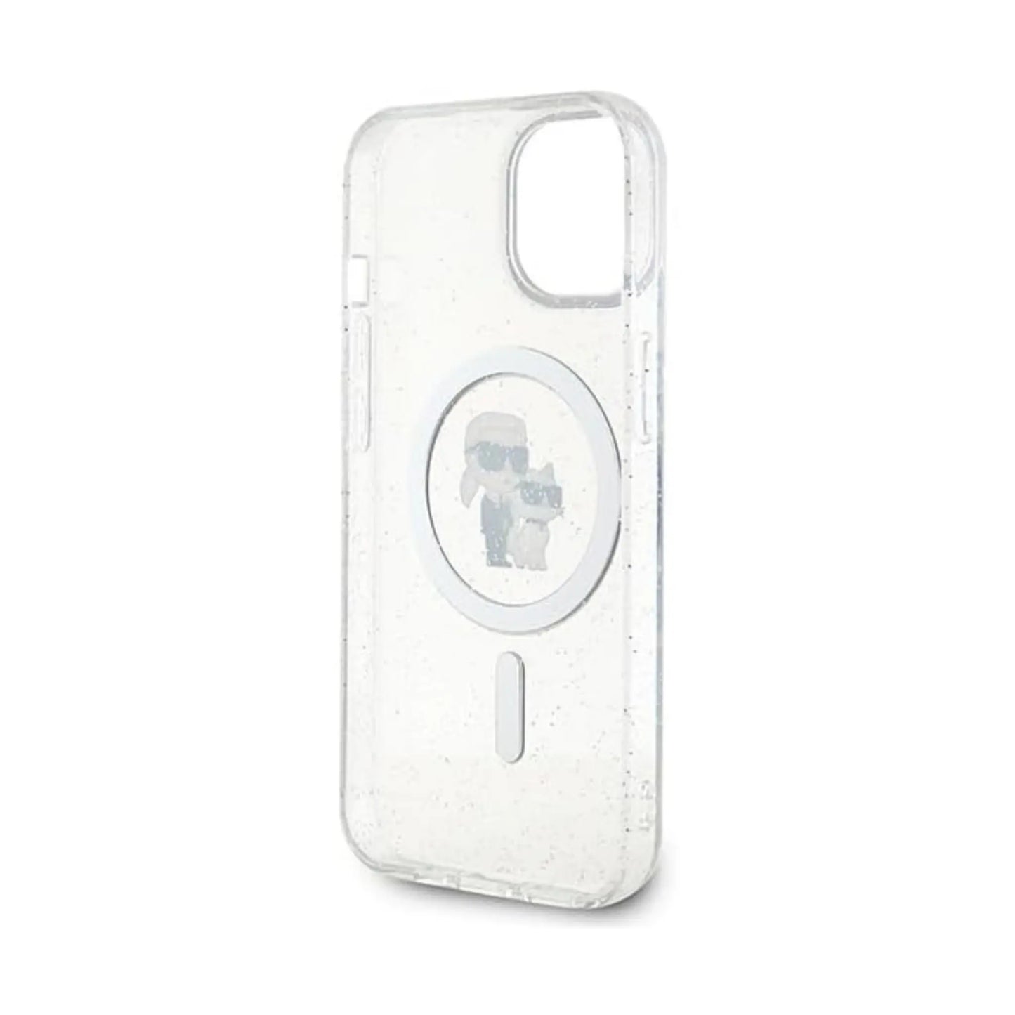 Karl Lagerfeld Karl & Choupette Glitter MagSafe Case, Transparent - iPhone 15