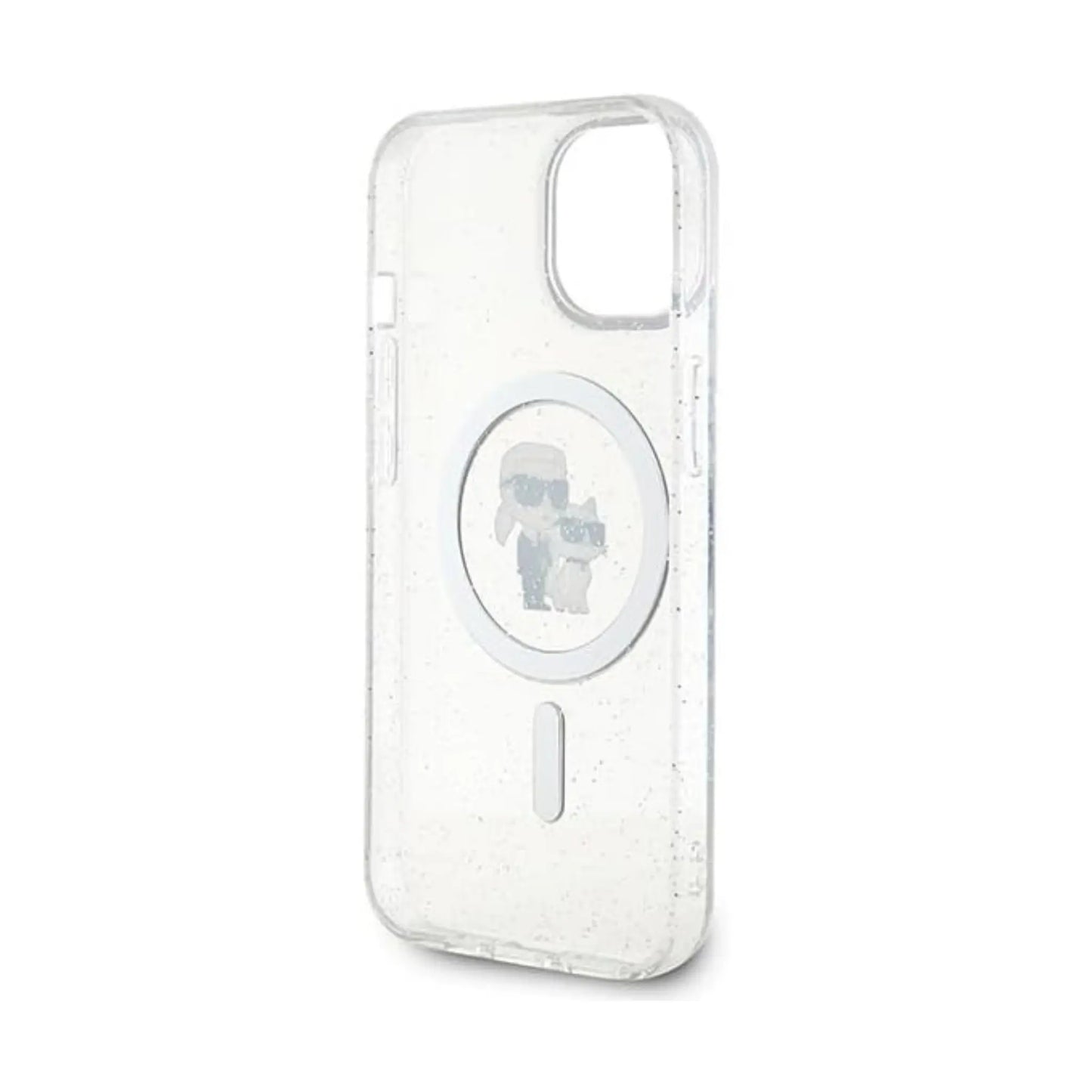 Karl Lagerfeld Karl & Choupette Glitter MagSafe Case, Transparent - iPhone 15 Plus