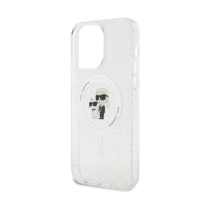 Karl Lagerfeld Karl & Choupette Glitter MagSafe Case, Transparent - iPhone 15 Pro Max