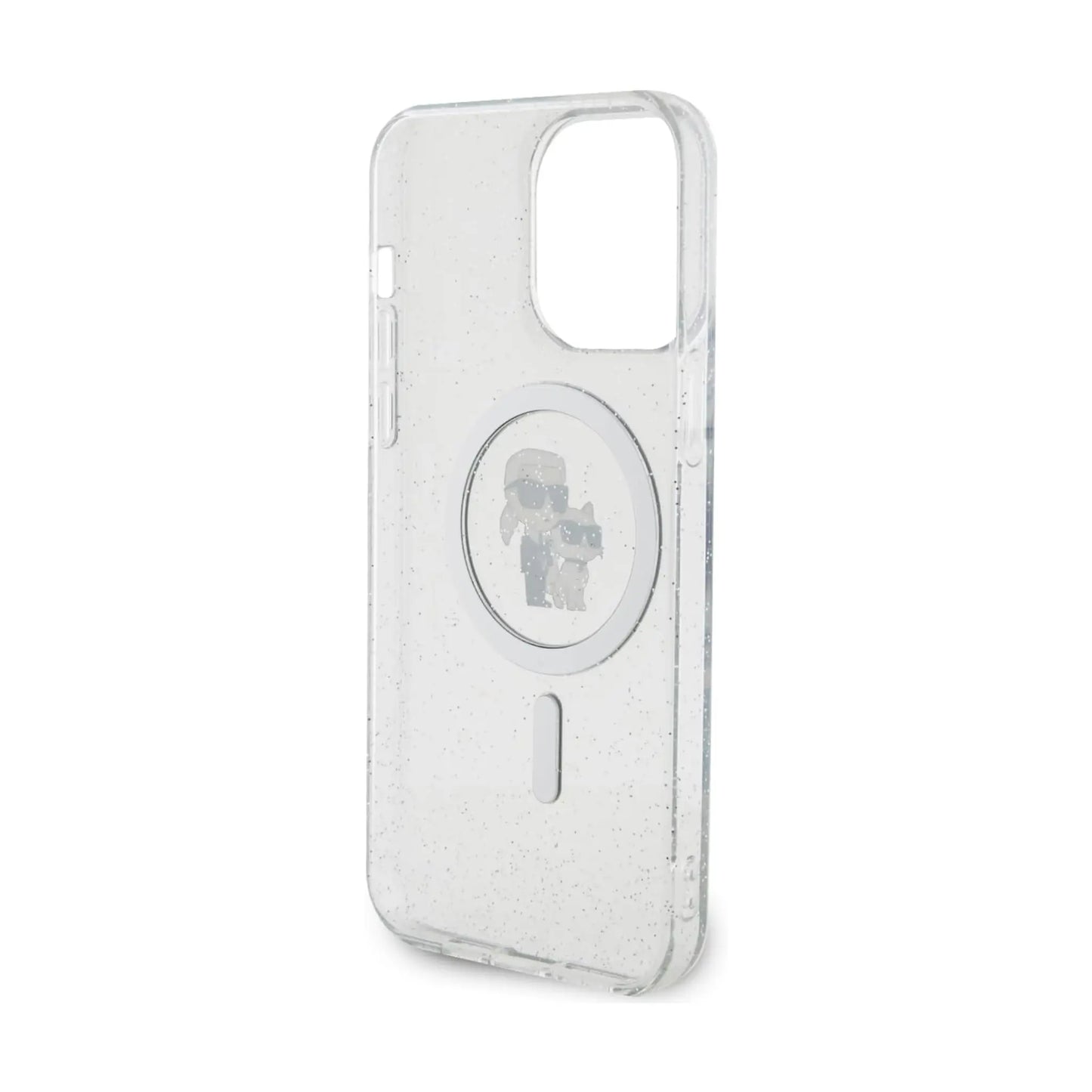 Karl Lagerfeld Karl & Choupette Glitter MagSafe Case, Transparent - iPhone 15 Pro Max