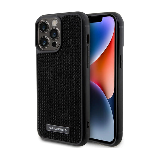 Karl Lagerfeld Hardcase KLHCP15LHDSPLK, Schwarz - iPhone 15 Pro