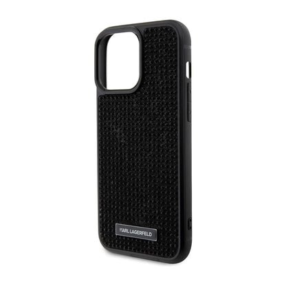 Karl Lagerfeld Hardcase KLHCP15LHDSPLK, Schwarz - iPhone 15 Pro