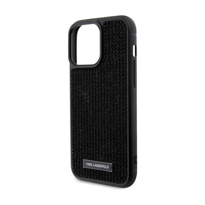 Karl Lagerfeld Case KLHCP15XHDSPLK, Schwarz - iPhone 15 Pro Max
