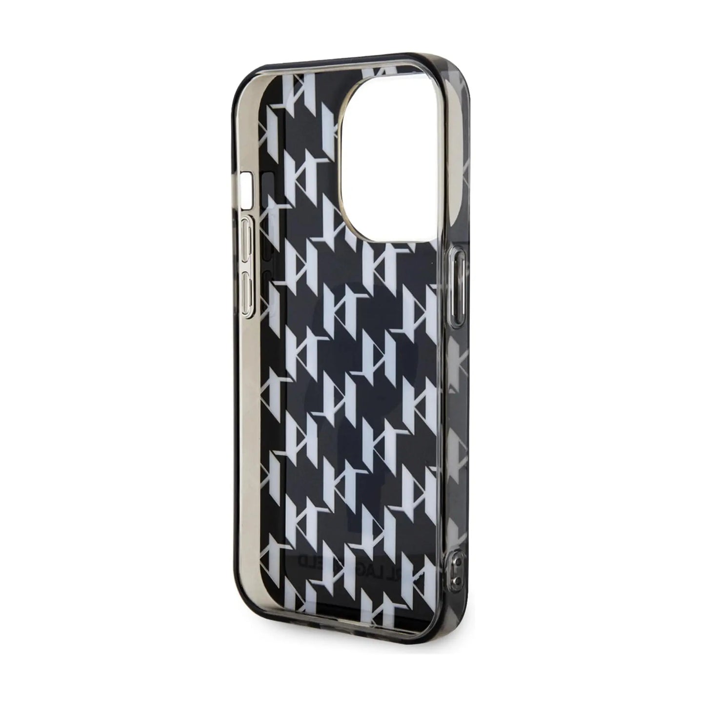 Karl Lagerfeld Hülle TPU Ikonik Monogram Schwarz – iPhone 15 Pro