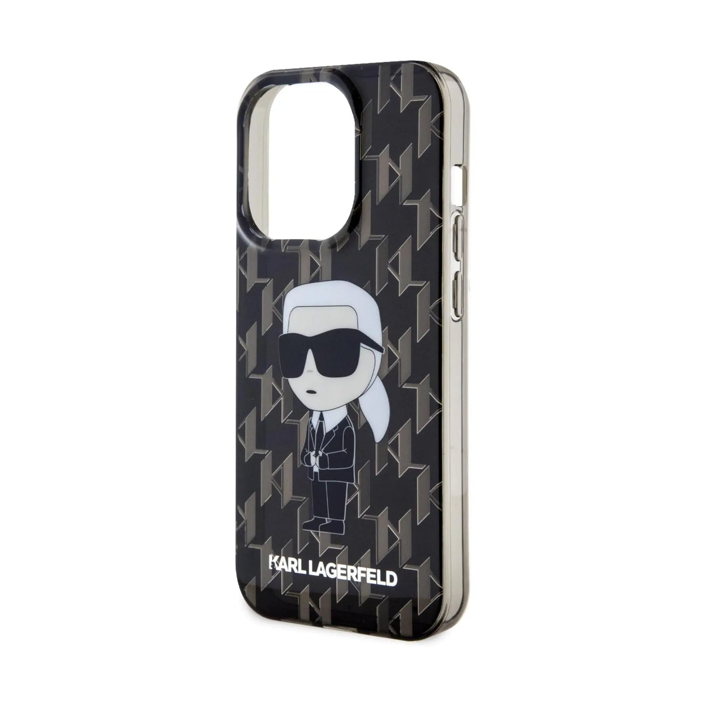 Karl Lagerfeld TPU Hardcase Ikonik Monogram Case, Schwarz - iPhone 15 Pro Max