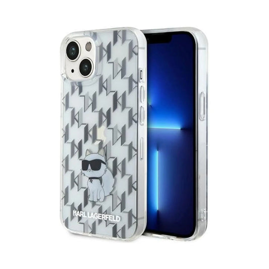 Karl Lagerfeld Hülle Monogram Choupette Transparent – iPhone 15