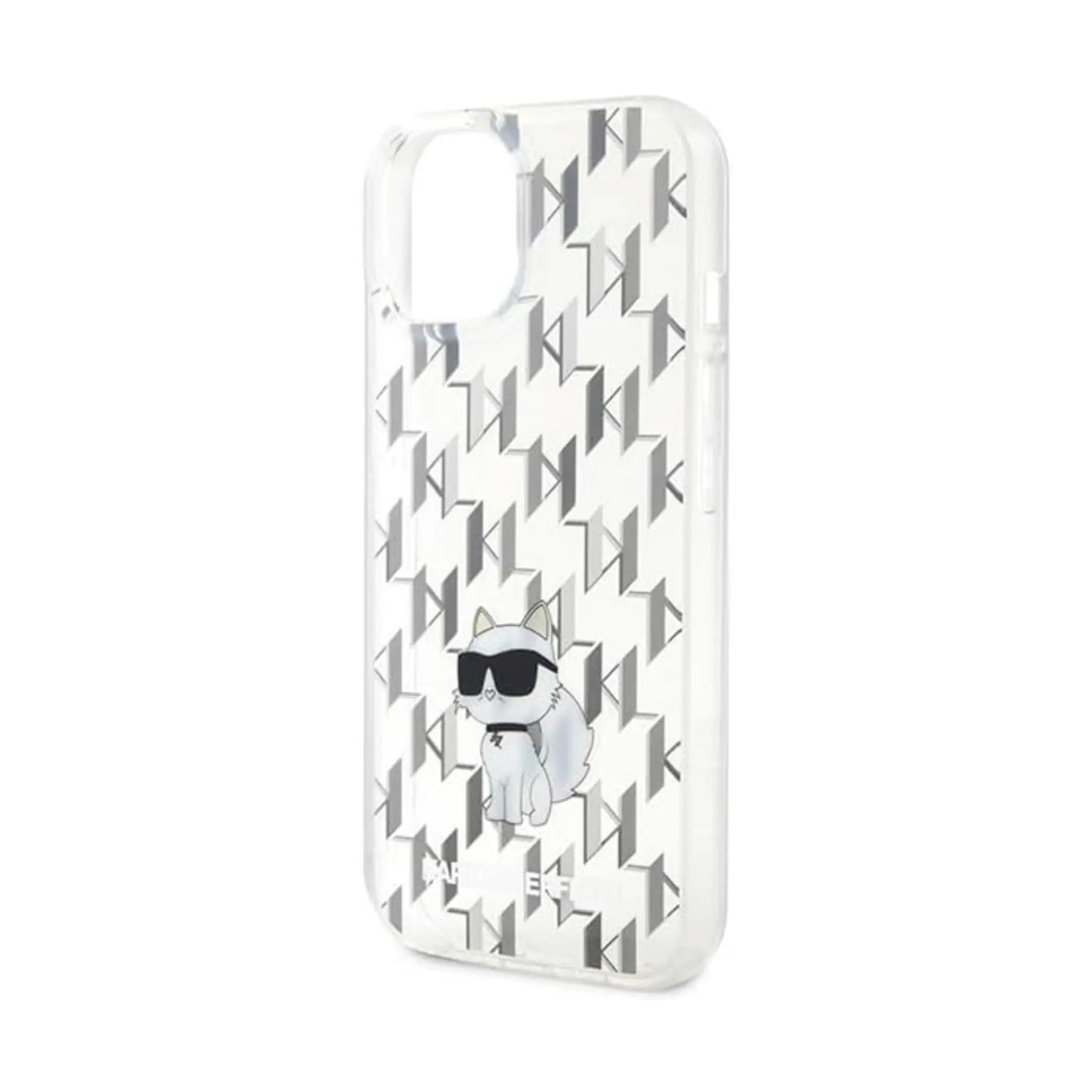 Karl Lagerfeld Hülle Monogram Choupette Transparent – iPhone 15