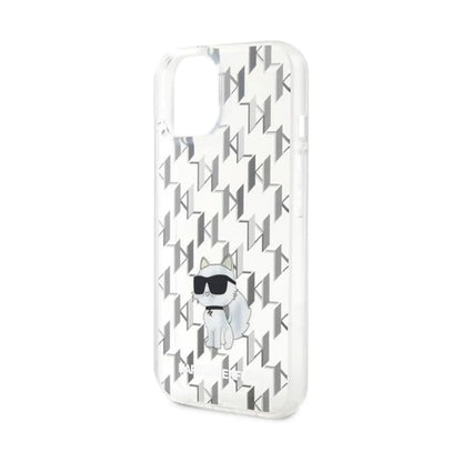 Karl Lagerfeld Hülle Monogram Choupette Transparent – iPhone 15
