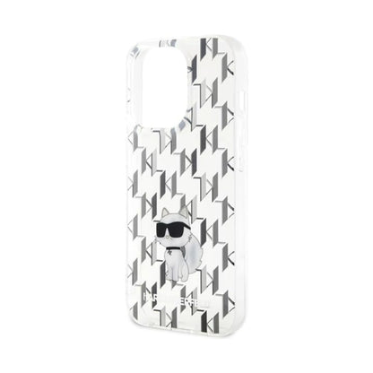 Karl Lagerfeld Hülle KLHCP15LHNCMKLT Monogram Choupette Schwarz – iPhone 15 Pro