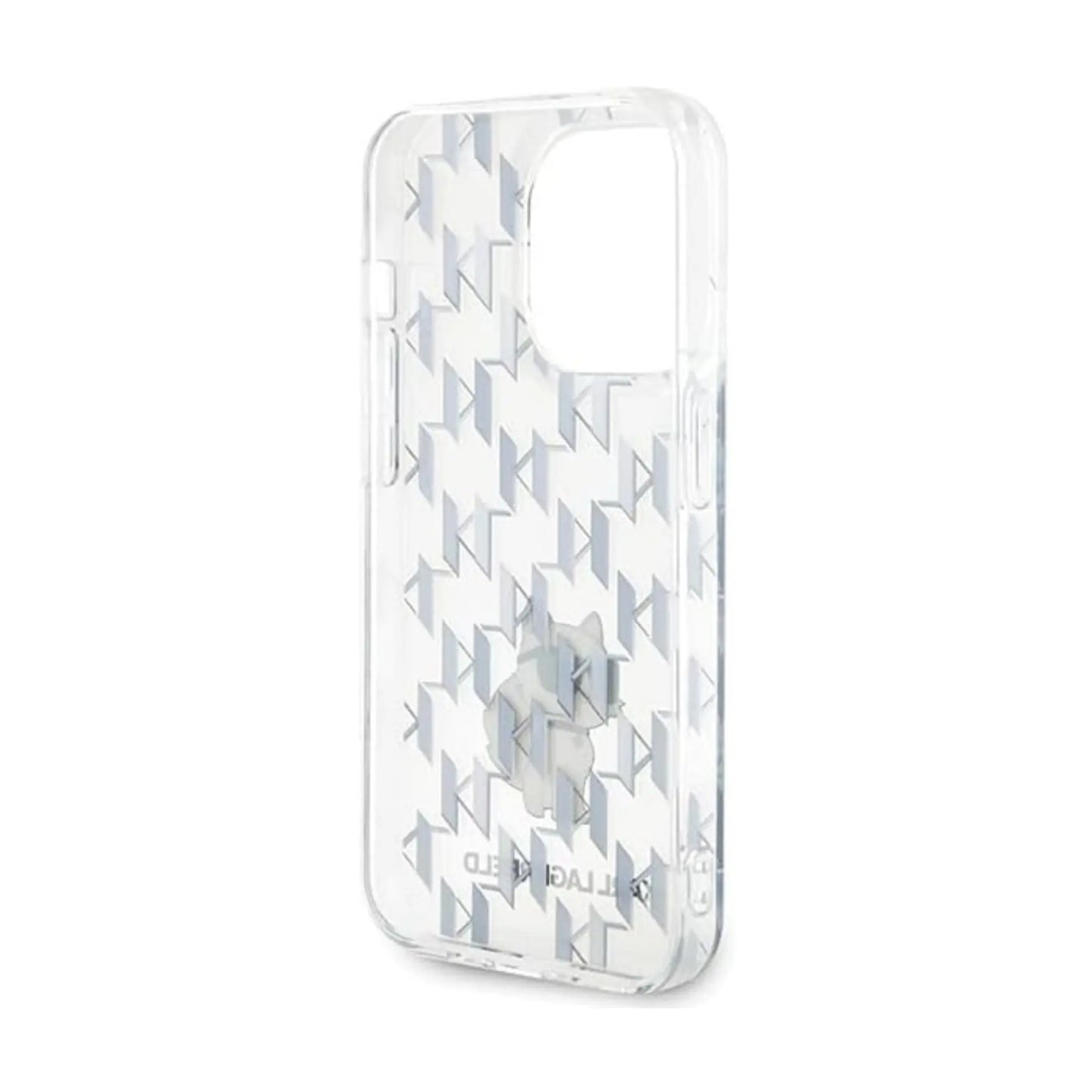 Karl Lagerfeld Hülle KLHCP15LHNCMKLT Monogram Choupette Schwarz – iPhone 15 Pro
