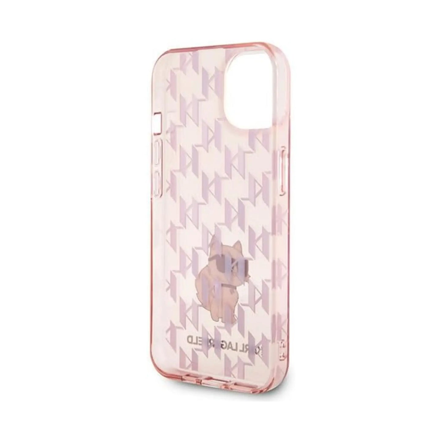 Karl Lagerfeld Hülle Monogram Choupette Pink – iPhone 15