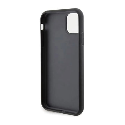 Karl Lagerfeld Gestepptes K-Muster Case, Schwarz - iPhone 11