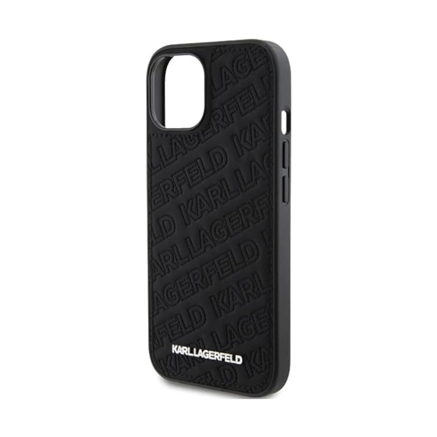 Karl Lagerfeld Gestepptes K-Muster Case, Schwarz – iPhone 15 Plus