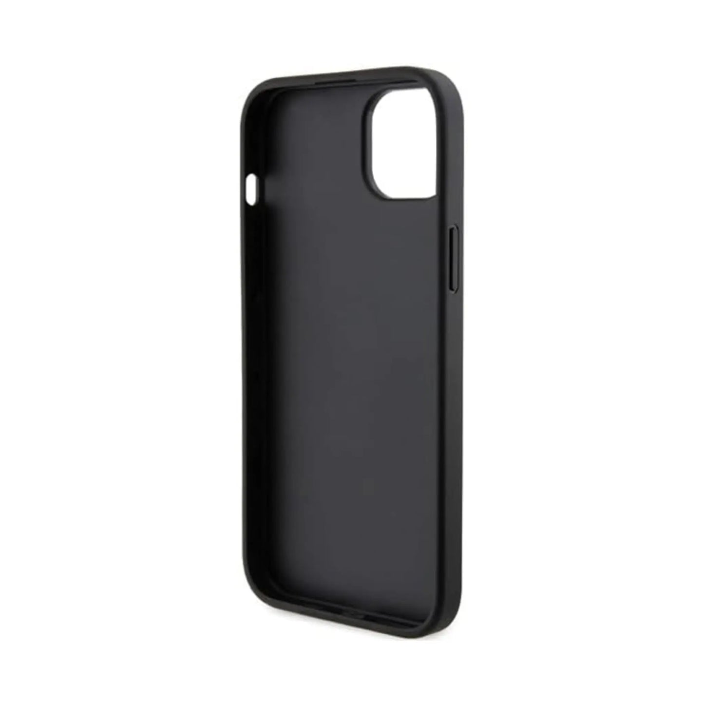 Karl Lagerfeld Saffiano Kartenfach Backcover Case, Schwarz - iPhone 15