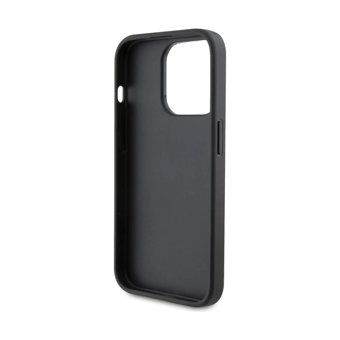 Karl Lagerfeld Saffiano Cardslot Backcover Case, Schwarz - iPhone 15 Pro