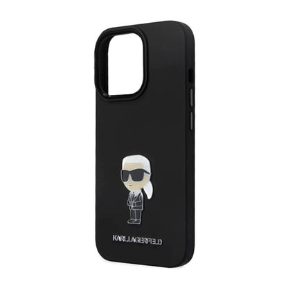 Karl Lagerfeld Case KLHCP13LSMHKNP, Schwarz - iPhone 13 / 13 Pro