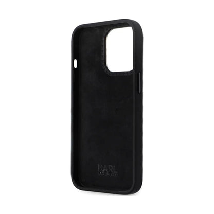 Karl Lagerfeld Case KLHCP13LSMHKNP, Schwarz - iPhone 13 / 13 Pro