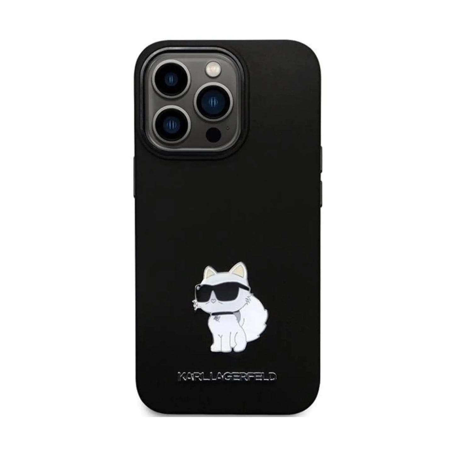 Karl Lagerfeld Silikon Case KLHCP13LSMHCNPK, Schwarz - iPhone 13 / 13 Pro