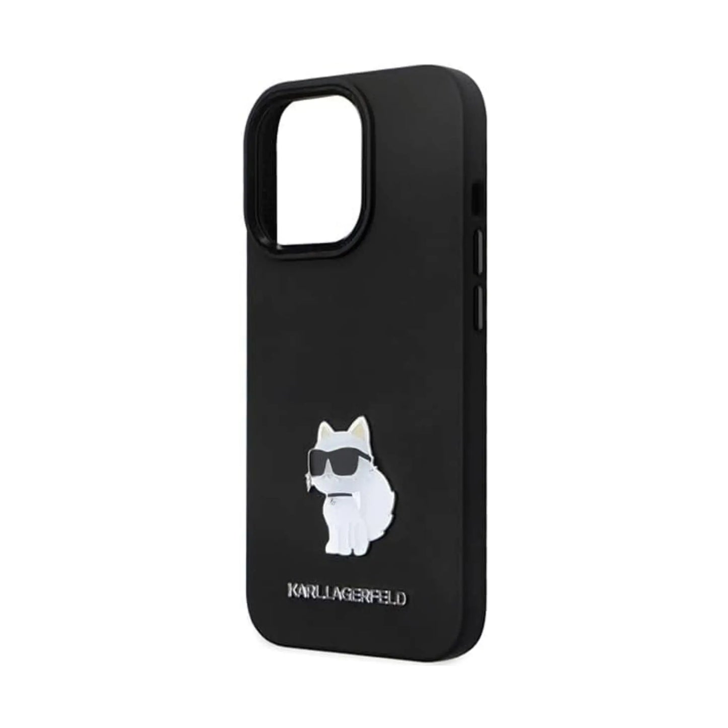 Karl Lagerfeld Hülle KLHCP14XSMHCNPK Silikon Metallstift Schwarz – iPhone 14 Pro Max