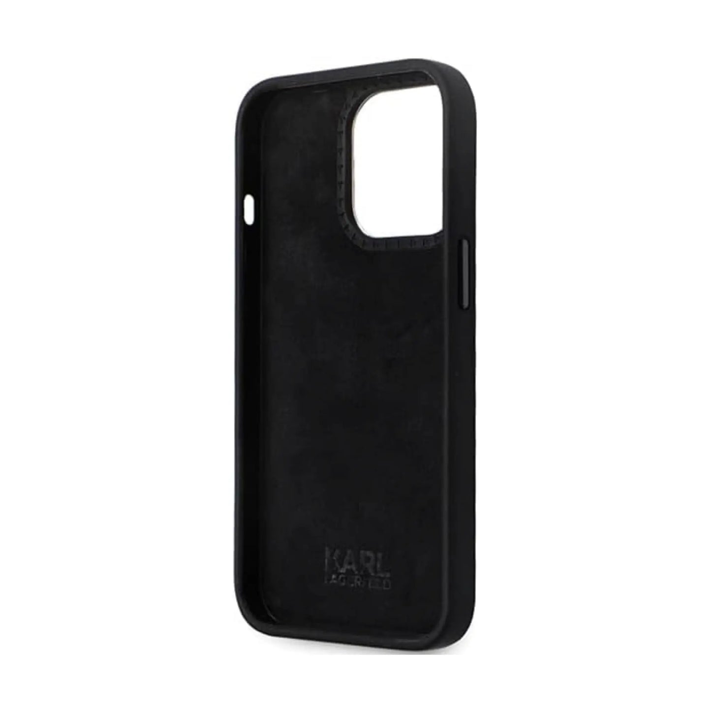 Karl Lagerfeld Hülle KLHCP14XSMHCNPK Silikon Metallstift Schwarz – iPhone 14 Pro Max