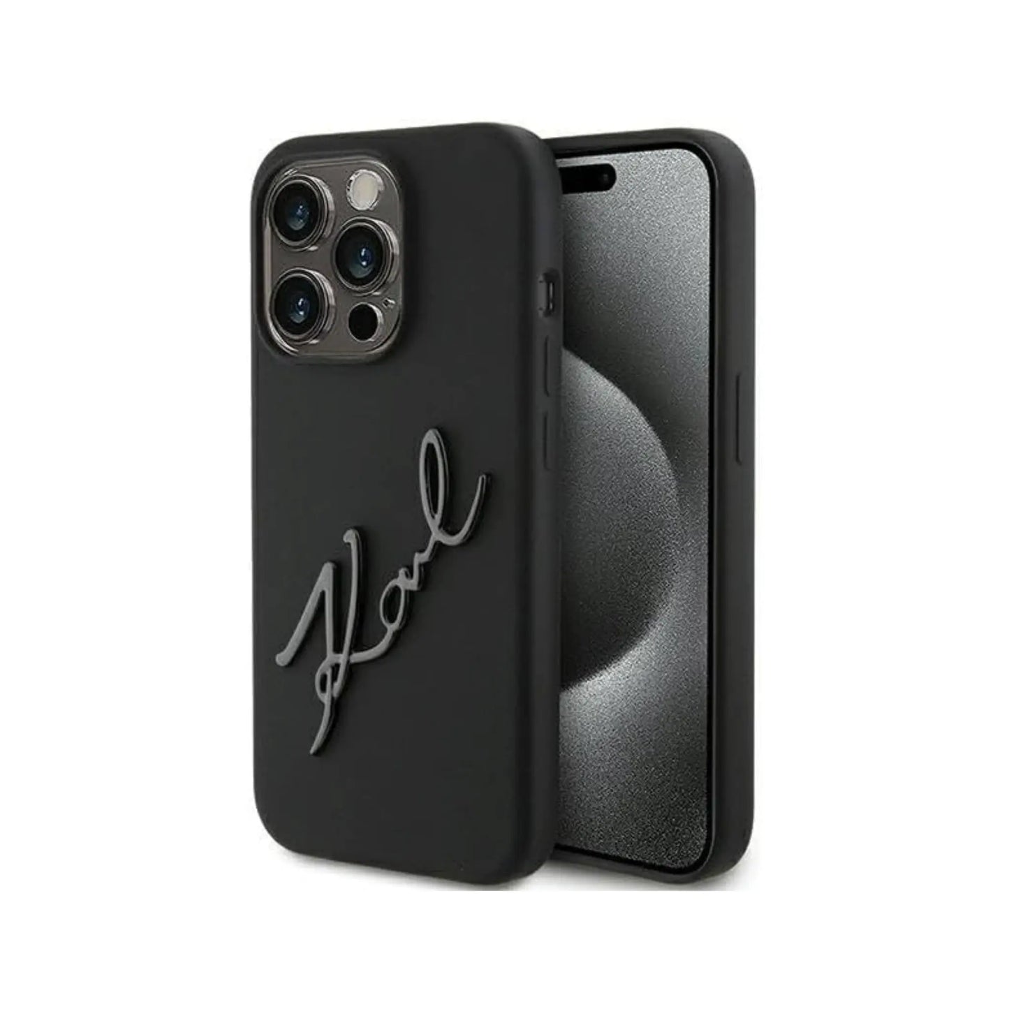 Karl Lagerfeld Karl Script Backcover Case, Schwarz - iPhone 15 Pro Max
