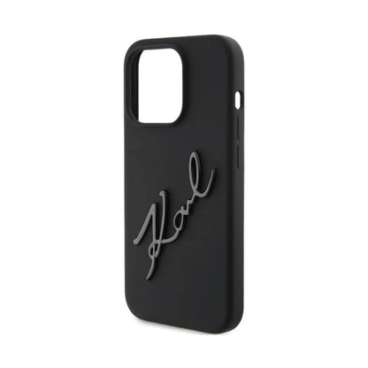 Karl Lagerfeld Karl Script Backcover Case, Schwarz - iPhone 15 Pro Max