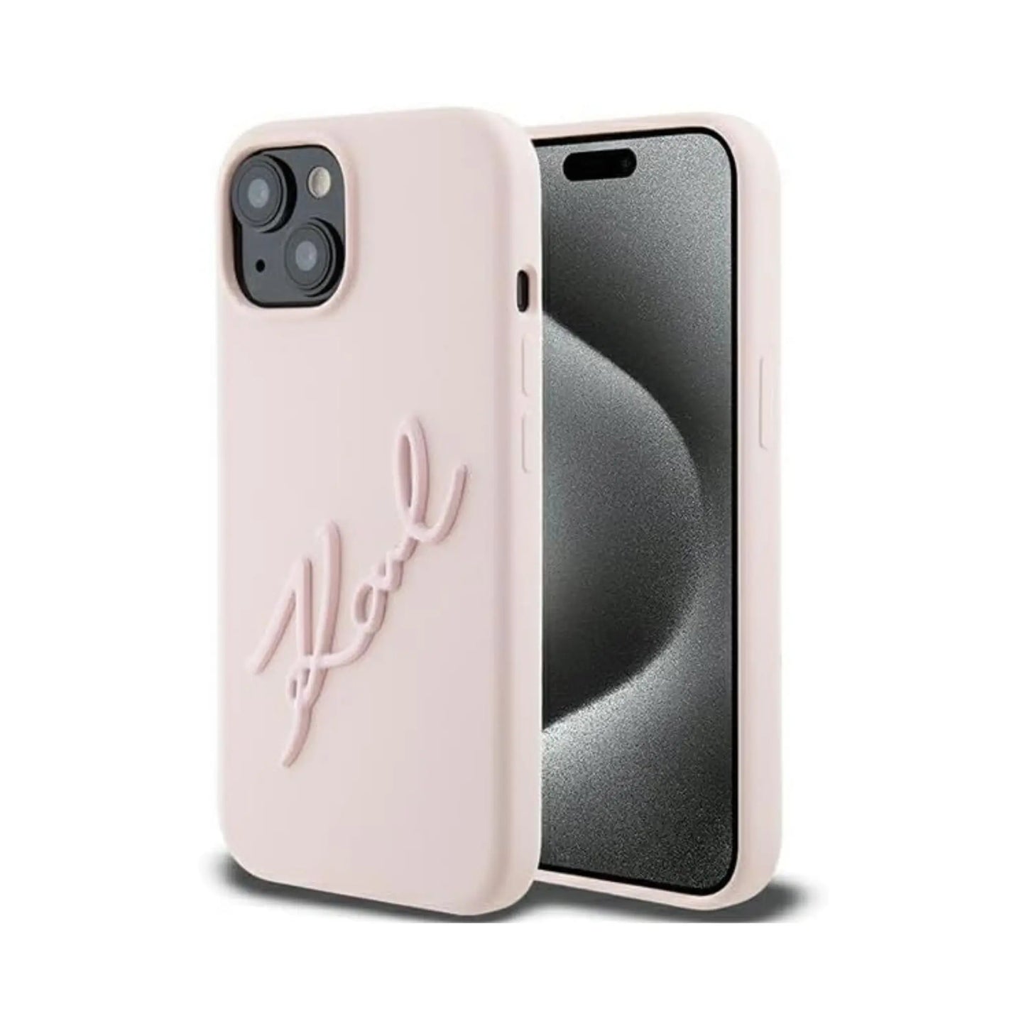 Karl Lagerfeld Hülle Back Cover Karl Script Pink – iPhone 15