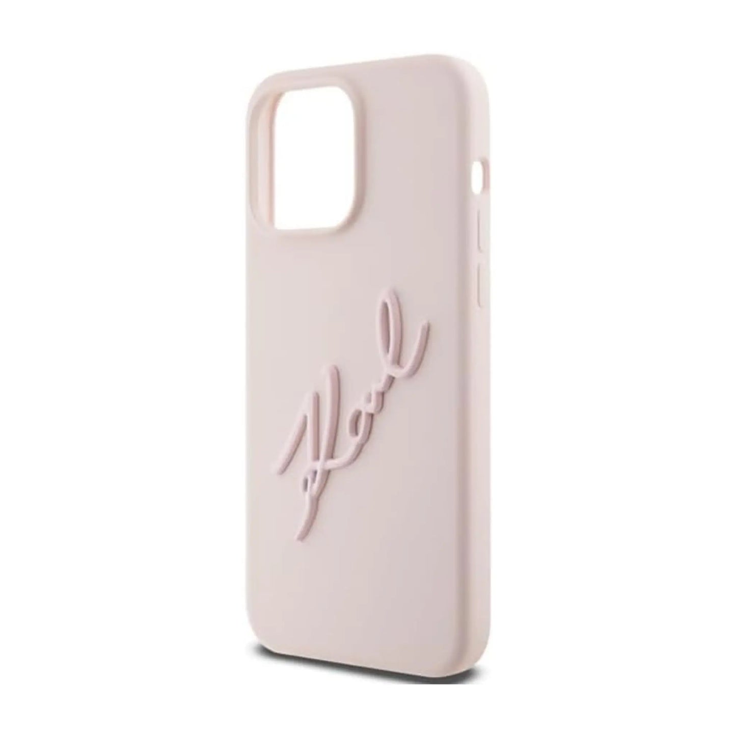 Karl Lagerfeld Hülle Silicone Karl Script Pink – iPhone 15 Pro