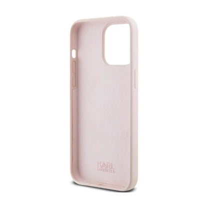 Karl Lagerfeld Hülle Silicone Karl Script Pink – iPhone 15 Pro