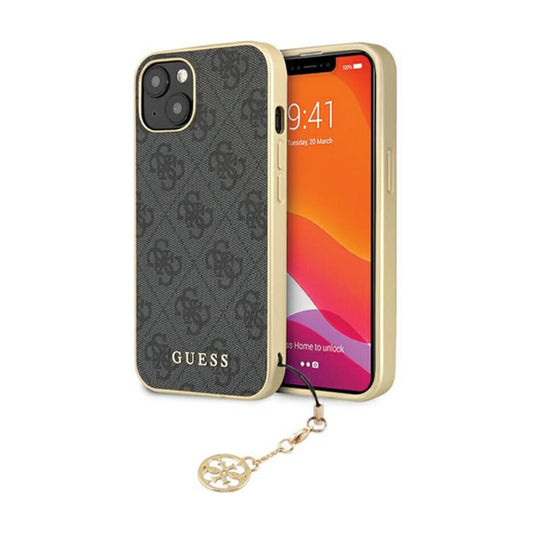 Guess Hülle 4G Charms Collection Grau – iPhone 14