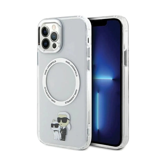 Karl Lagerfeld Hülle KLHMP12MHNKCIT Karl & Choupette MagSafe Transparent – iPhone 12/12 Pro