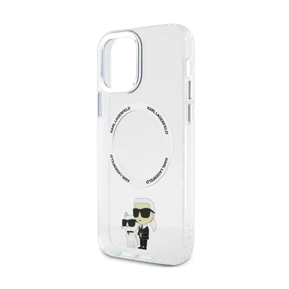 Karl Lagerfeld Hülle KLHMP12MHNKCIT Karl & Choupette MagSafe Transparent – iPhone 12/12 Pro