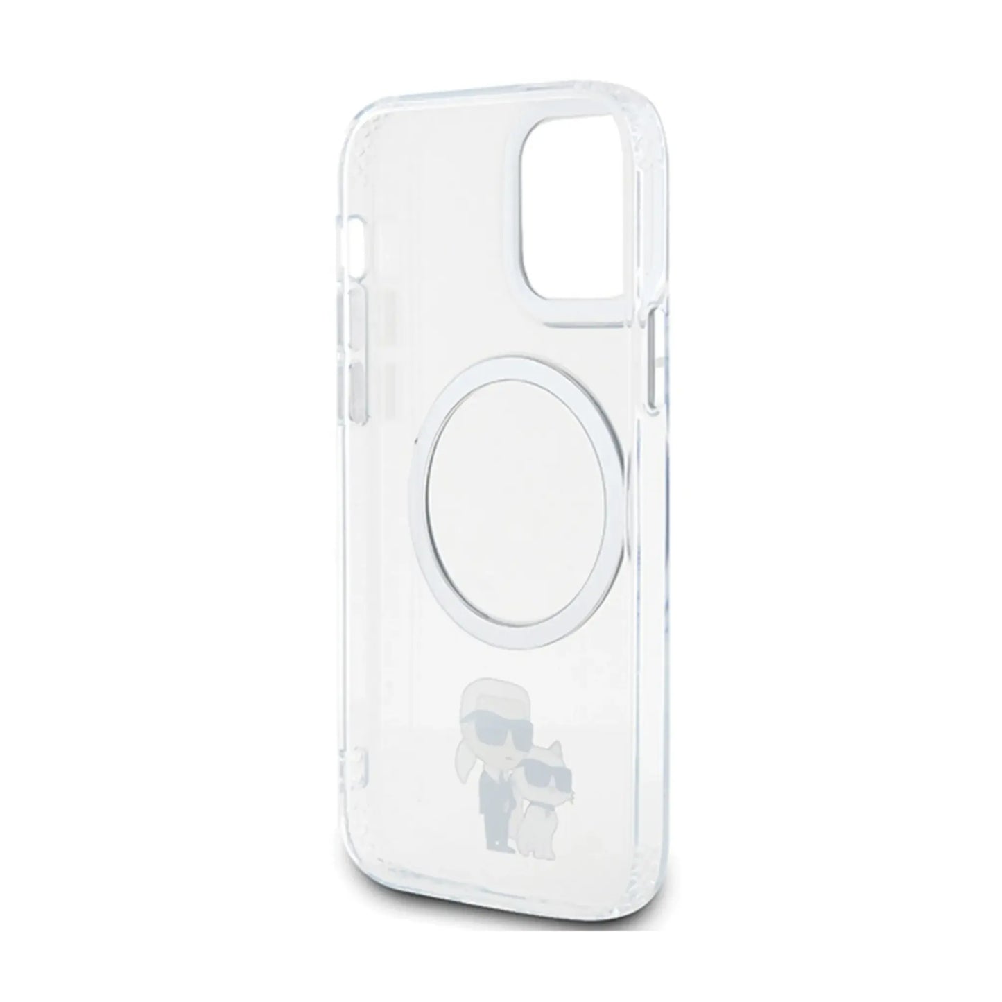 Karl Lagerfeld Hülle KLHMP12MHNKCIT Karl & Choupette MagSafe Transparent – iPhone 12/12 Pro