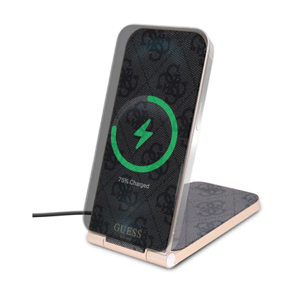 Guess Magnetic Desk Charger 4G Muster - Schwarz
