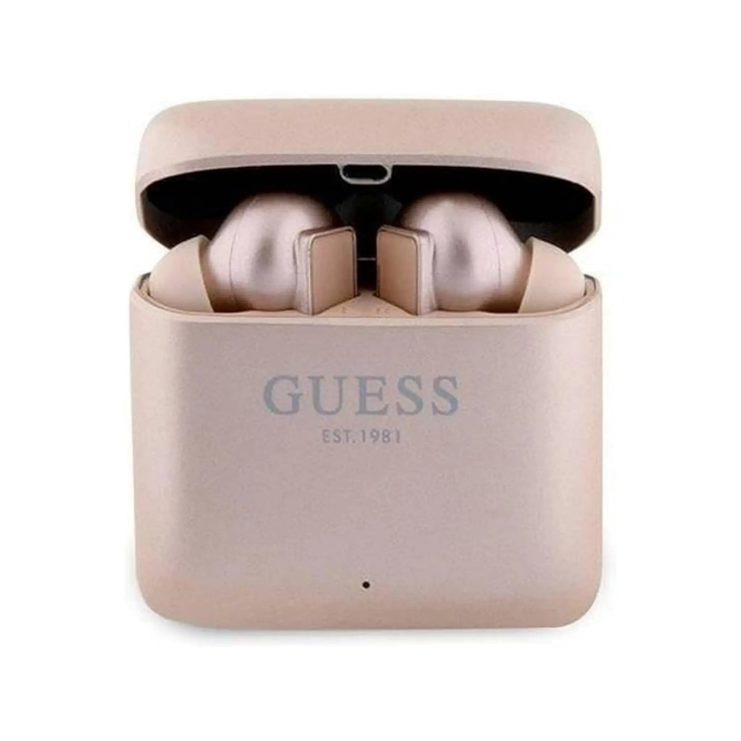 Guess GUTWSSU20ALEGP Bluetooth TWS Kopfhörer mit Dockingstation – Rosa Gold