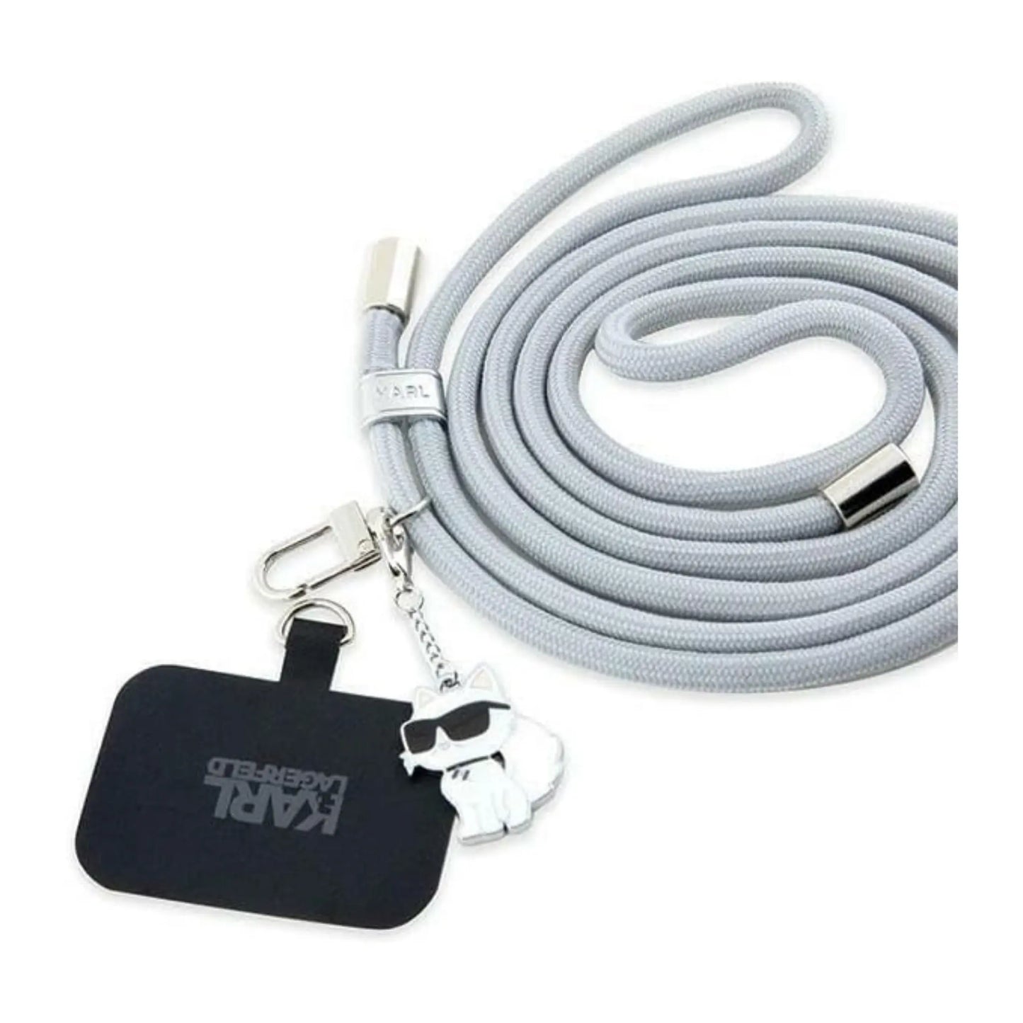Karl Lagerfeld CBDY Cord, Grau – Universal Phone Strap