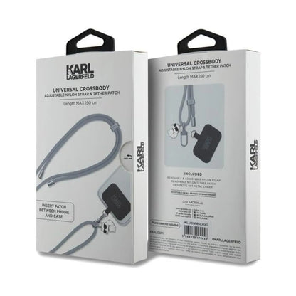 Karl Lagerfeld CBDY Cord, Grau – Universal Phone Strap
