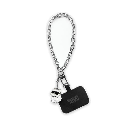 Karl Lagerfeld Choupette Telefon-Anhänger - Silber