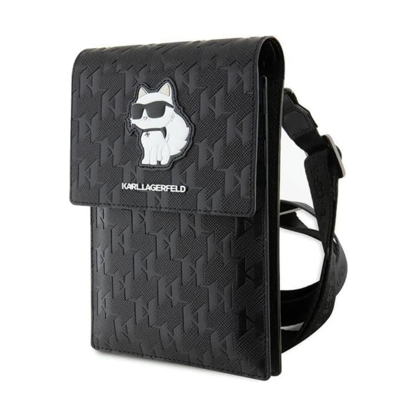 Karl Lagerfeld Tasche Saffiano Monogram Choupette Wallet Schwarz – Für Smartphone