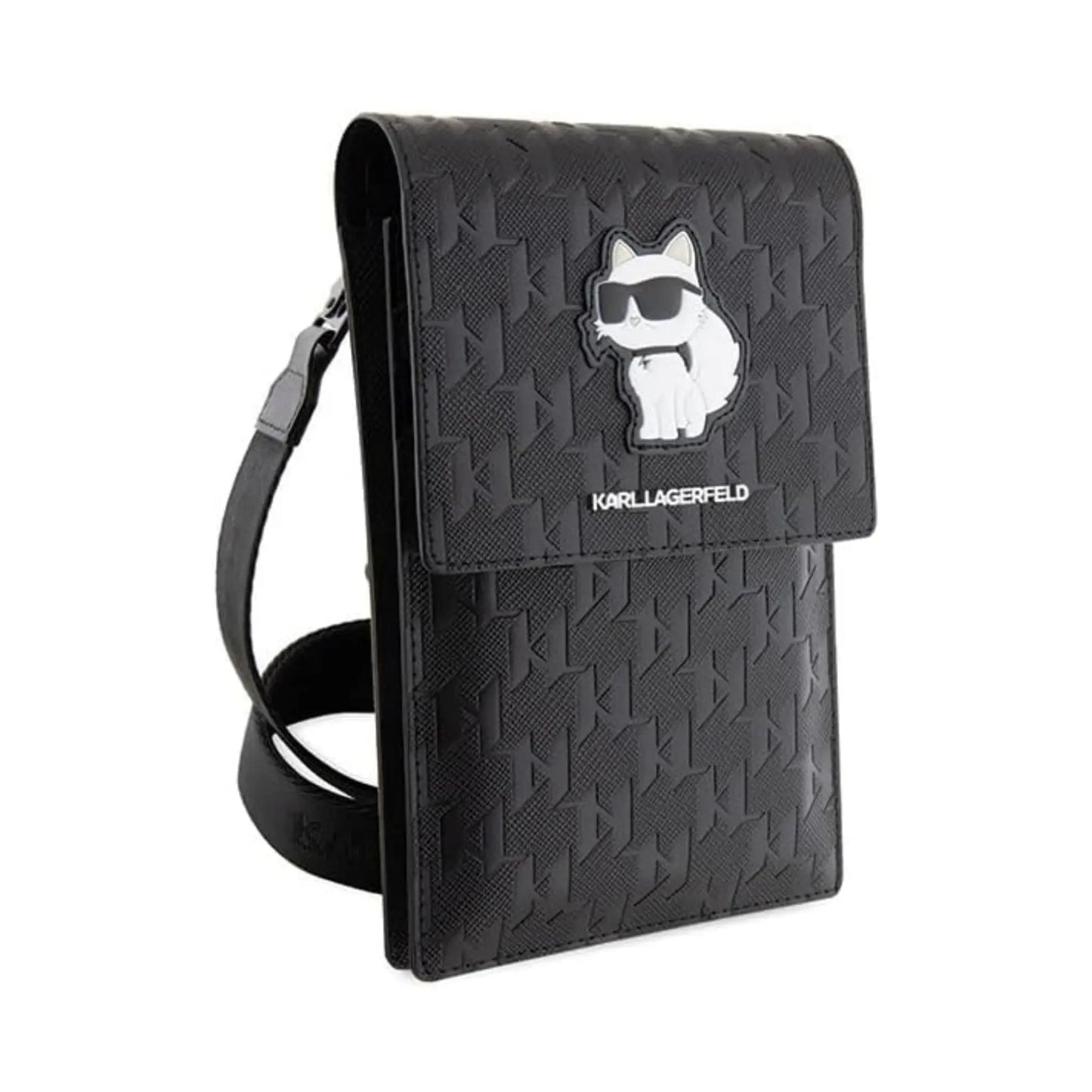 Karl Lagerfeld Tasche Saffiano Monogram Choupette Wallet Schwarz – Für Smartphone