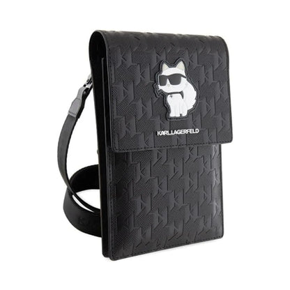 Karl Lagerfeld Tasche Saffiano Monogram Choupette Wallet Schwarz – Für Smartphone