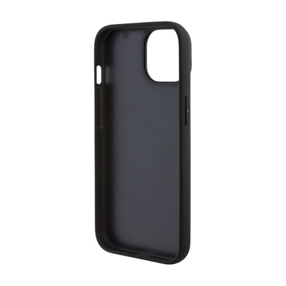 BMW Hülle Leather Hot Stamp Schwarz – iPhone 15