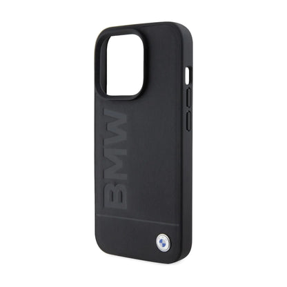 BMW BMHCP15LSLLBK Leather Case, Schwarz – iPhone 15 Pro