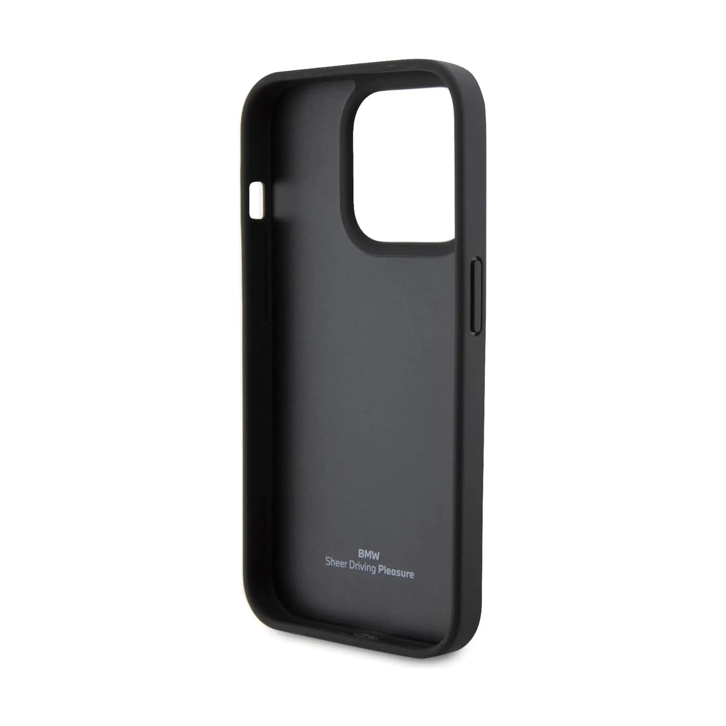 BMW BMHCP15LSLLBK Leather Case, Schwarz – iPhone 15 Pro