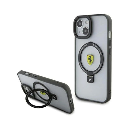 Ferrari Ring Stand 2023 MagSafe Case, Transparent – iPhone 15 Plus / 14 Plus